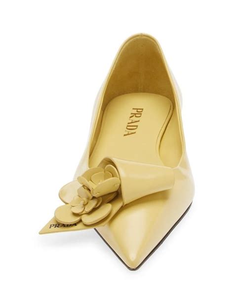 prada pointy toe flat women|prada loop pointed toe flat.